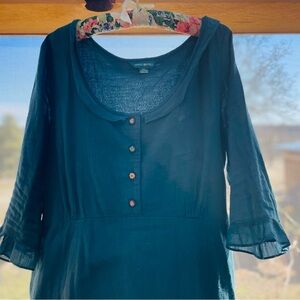 April Cornell Emily Dress with Embroidered Buttons